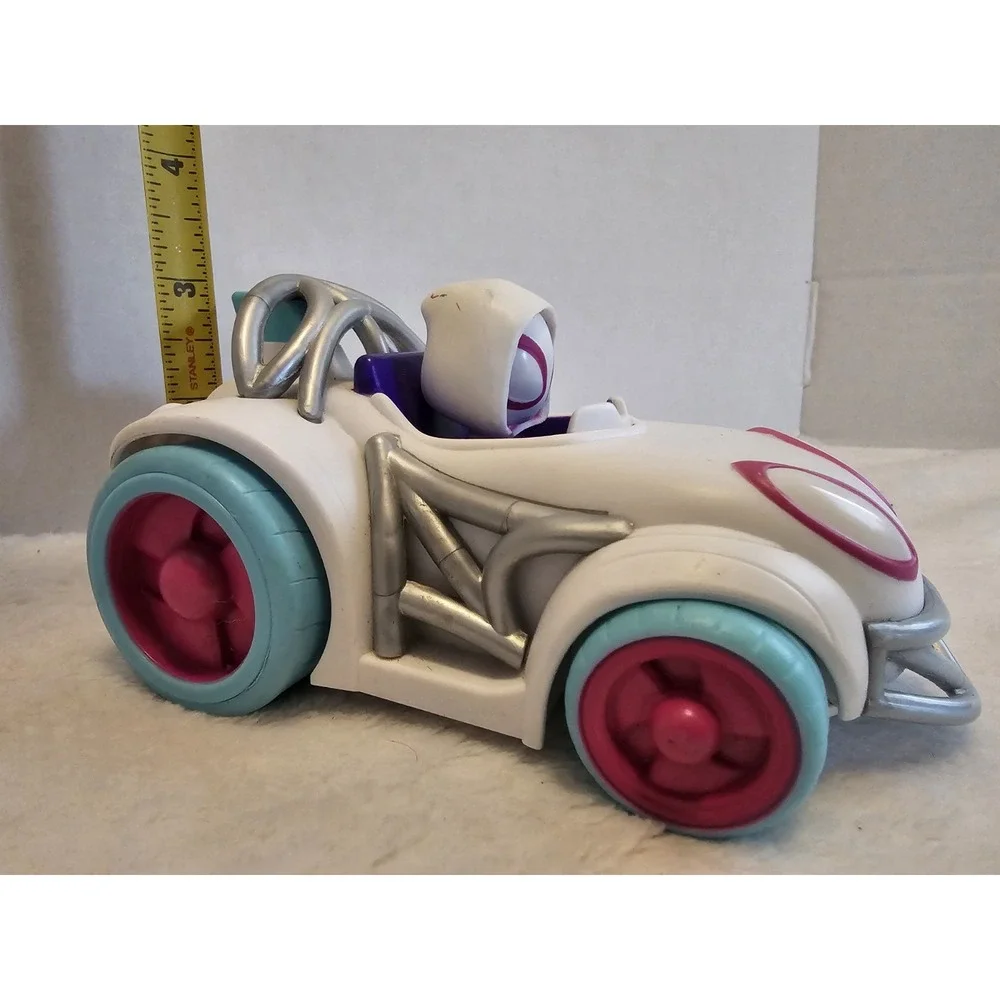 Marvel Rising Spider-Gwen Car Vehicle Toy w/ Figure Hasbro 2020‎ White Pink